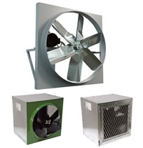 Canarm XB Series Belt Drive Wall Fans With Rear Sleeve And Back Guard