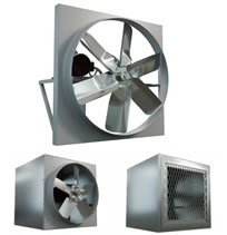 Canarm XB Series Belt Drive Wall Fans With Rear Sleeve And Back Guard