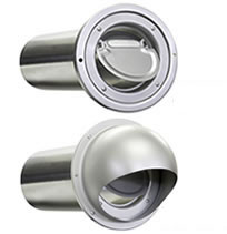 Seiho SBP and SFBP Series Aluminum Dryer Vents with Backdraft Flapper and Tail Piece