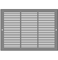 AirScape Custom Flat Perforated Grilles - 4 x 1/4 Inch Rectangle Pattern