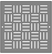 AirScape Custom Flat Perforated Grilles - Parquet Pattern