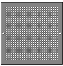 AirScape Custom Flat Perforated Grilles - 0.196 Inch Diameter Circle Pattern