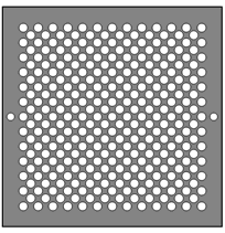 AirScape Custom Flat Perforated Grilles - Staggered 3/8 Inch Diameter Circle Pattern