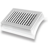 TRUaire SD1W Saddle Mounted Spiral Diffusers White Finish